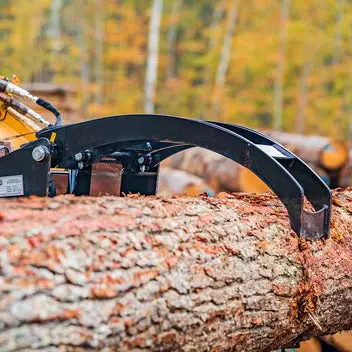 Titan Attachments Log Grapple | Overall Width 45.5" Inches | Hydraulic Flow 11-20 Gpm | Horsepower 30+ Hp | For Skid Steers & Tractors 2