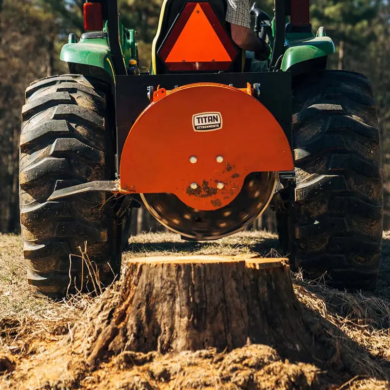 Titan Attachments Pto Stump Grinder | 24" Cutting Wheel | 6.7" Depth | 540 Rpm | 15–45 Hp | For Tractors 2