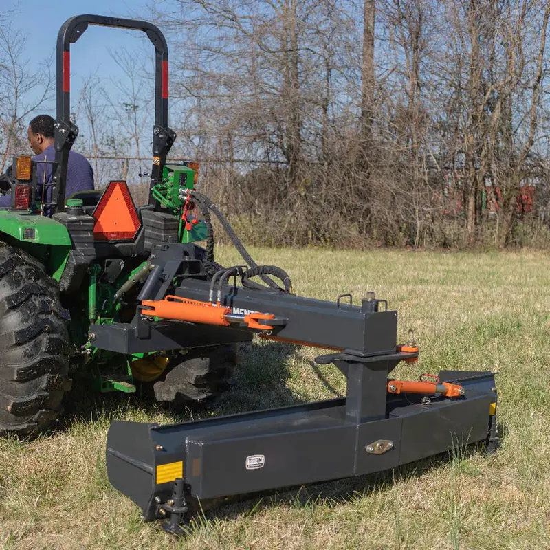 Titan Attachments Rear Blade Attachment | 3-Point Hitch | 84"–93" Width | Manual Tilt | Hydraulic Angle & Offset | Horsepower Up To 80 Hp | For Tractors 1