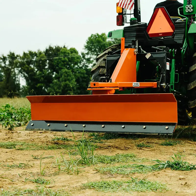 Titan Attachments Rear Blade | Heavy-Duty Grading & Scraping | Manual Angle & Offset | 6'–7.5' Width | 25–60 Hp | For Tractors 1
