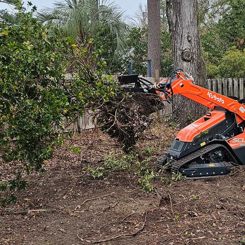 Titan Attachments Root Grapple | 42" Width | 24" Jaw Opening | Skeleton Bottom | 6–12 Gpm Oil Flow | For Mini Skid Steers 1