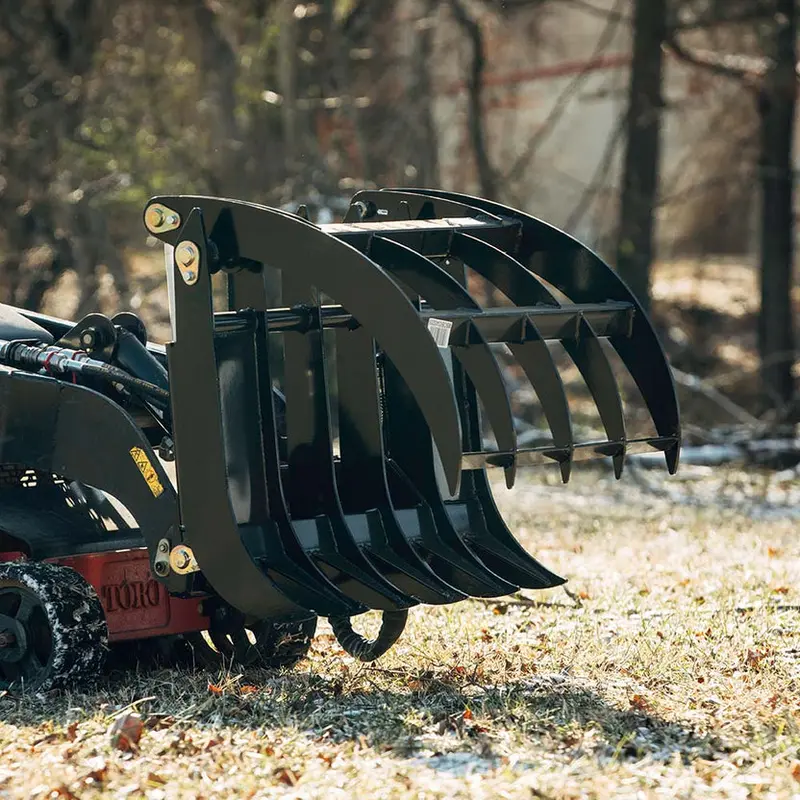Titan Attachments Root Grapple Rake | Overall Width 34" Inches | Hydraulic Flow 11-20 Gpm | For Mini Skid Steers 1