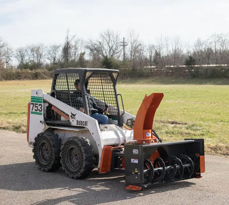 Titan Attachments Snow Blower | Cutting Width 58" & 70" Inches | Hydraulic Flow Rate 18-25 Gpm | For Skid Steer 1