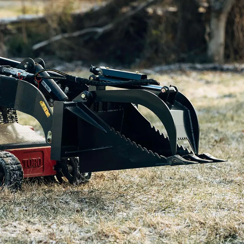 Titan Attachments Stump Bucket Grapple | Overall Width 31" Inches | Hydraulic Flow 11-20 Gpm | For Mini Skid Steer 1