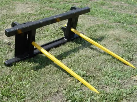 Top Dog Attachments Double Bale Spear | Width 46" | 15 – 25 Gpm | For Skid Steers 1