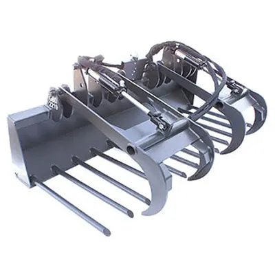 Top Dog Attachments Heavy-Duty Manure Grapple | Width 74” | 15-25 Gpm | For Skid Steers 1