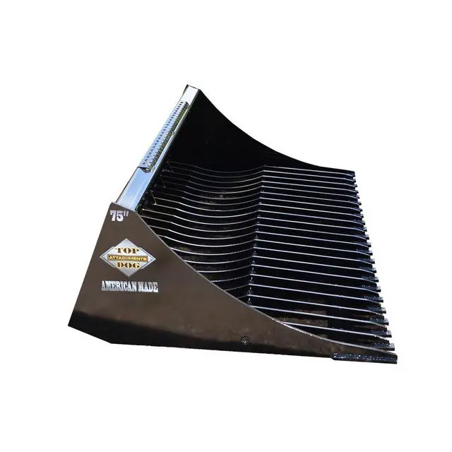 Top Dog Attachments Light Duty / Tractor Rock Bucket | Model Rkrb60 & Rkrb72 | Width 60" & 72" | 40-60 Hp | For Tractors 1