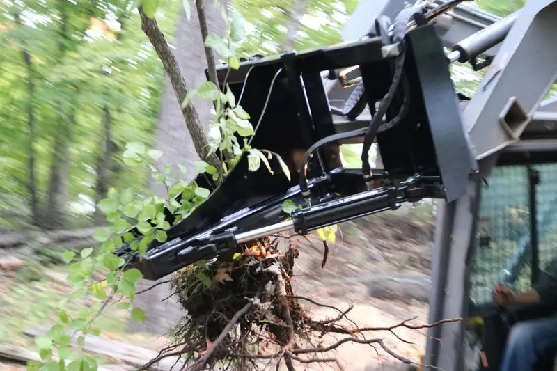 Top Dog Attachments Low Profile Tree Puller | Width 46" | 15 - 25 Gpm | For Skid Steers 1