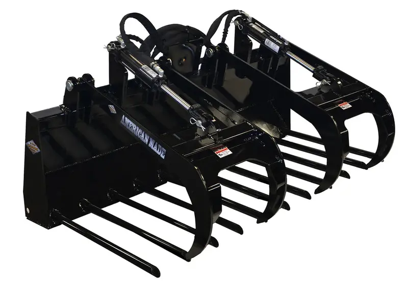 Top Dog Attachments Manure Fork Grapple | Width 66" To 78" | 12-18 Gpm | For Skid Steers 1