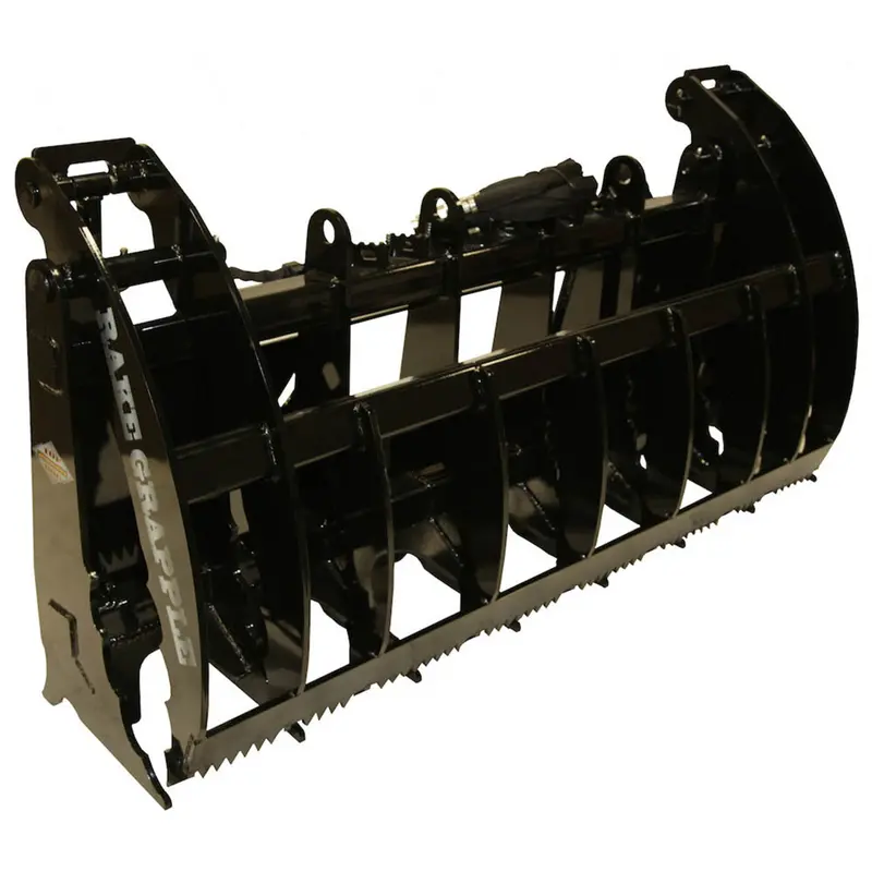 Top Dog Attachments Rake Grapple | Width 72" & 78" | 15–25 Gpm | For Skid Steers 1