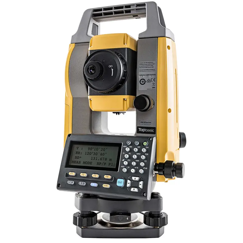 Topcon Gm-52 2” Reflectorless Dual Display Total Station With Bluetooth 1
