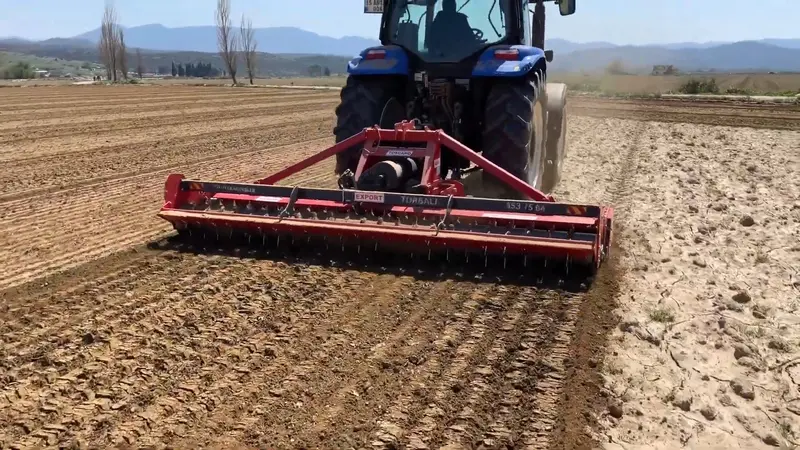 Toscano Heavy-Duty Power Harrow | Model 2500, 3000, 3500 & 4000 | Work Width 8.2 To 13.1 Feet | Horsepower 80-160 Hp | For Tractor 1