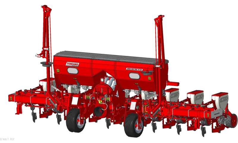 Toscano | Pneumatic Seeder Telescopic Folding – Axe Type | Model 8 Units | Total Width 19.03 Feet | Horsepower 130-160 Hp | For Tractor 1