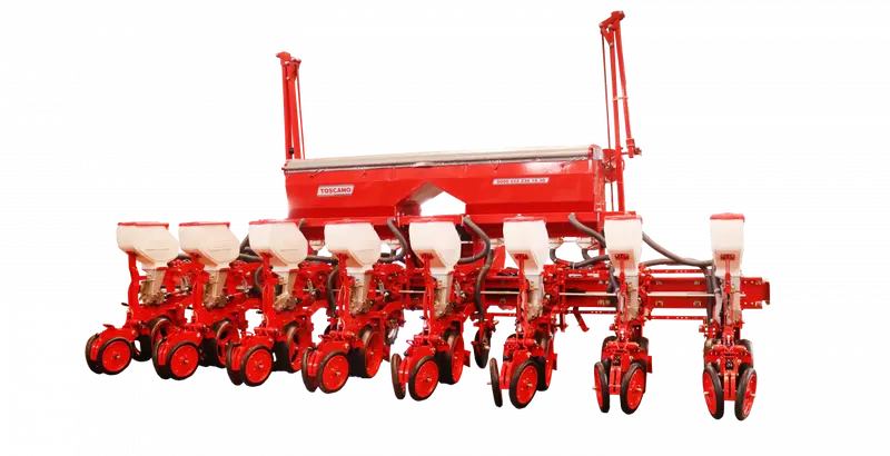 Toscano | Pneumatic Seeder Telescopic Folding – Disc Type | Model 8 Rows | Total Width 19.03 Feet | Horsepower 130-160 Hp | For Tractor 1