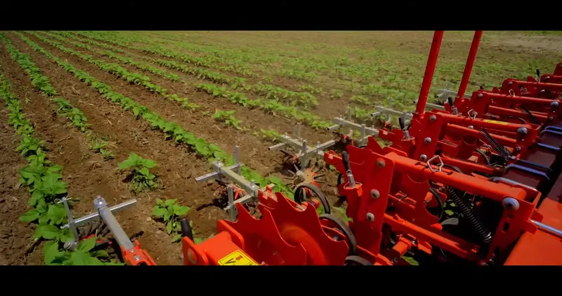 Toscano | Row Crop Cultivator – Folding | Model 7, 9, 10 & 12 Units | Total Width 15.75 To 20.34 Feet | Horsepower 80-100 Hp | For Tractor 8