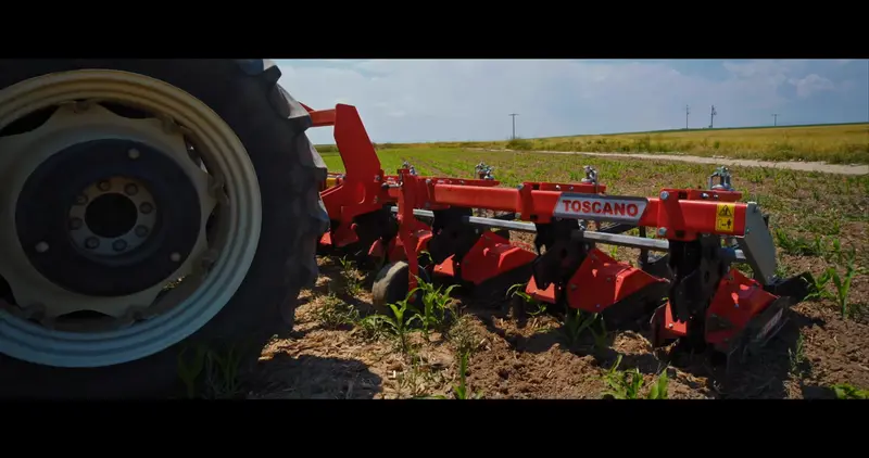 Toscano | Wide Unit Inter-Row Rotary Cultivator | Model 4, 5, 6, 7 & 9 Units | Total Width 7.05 To 14.76 Feet | Horsepower 30-75 Hp | For Tractor 12