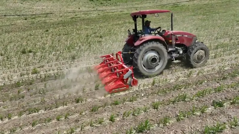 Toscano | Wide Unit Inter-Row Rotary Cultivator | Model 4, 5, 6, 7 & 9 Units | Total Width 7.05 To 14.76 Feet | Horsepower 30-75 Hp | For Tractor 7