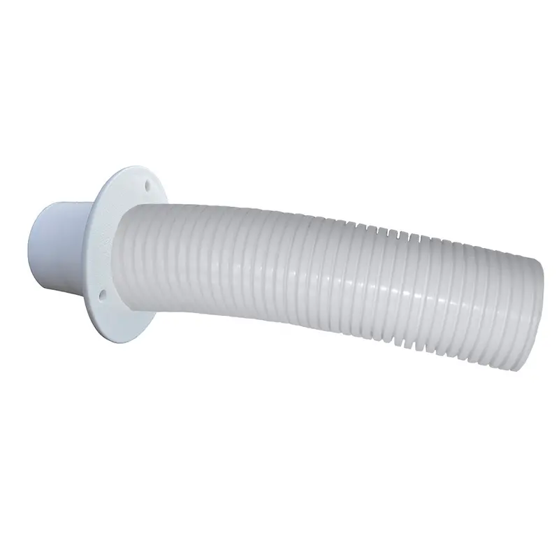 Trident Marine 4 White Stern Flex Hose W/Transom Flange [Tfk-4W] 1