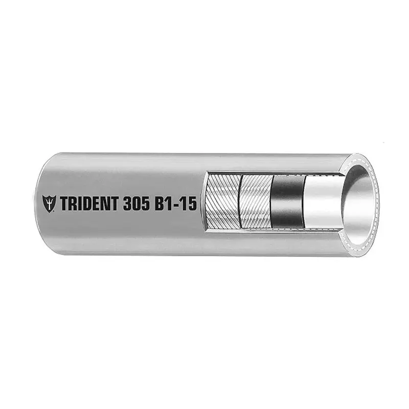 Trident Marine 5/16" X 50 Boxed Barrier Lined B1-15 Epa Compliant Outboard Fuel Line Hose - Gray [305-0566] 1