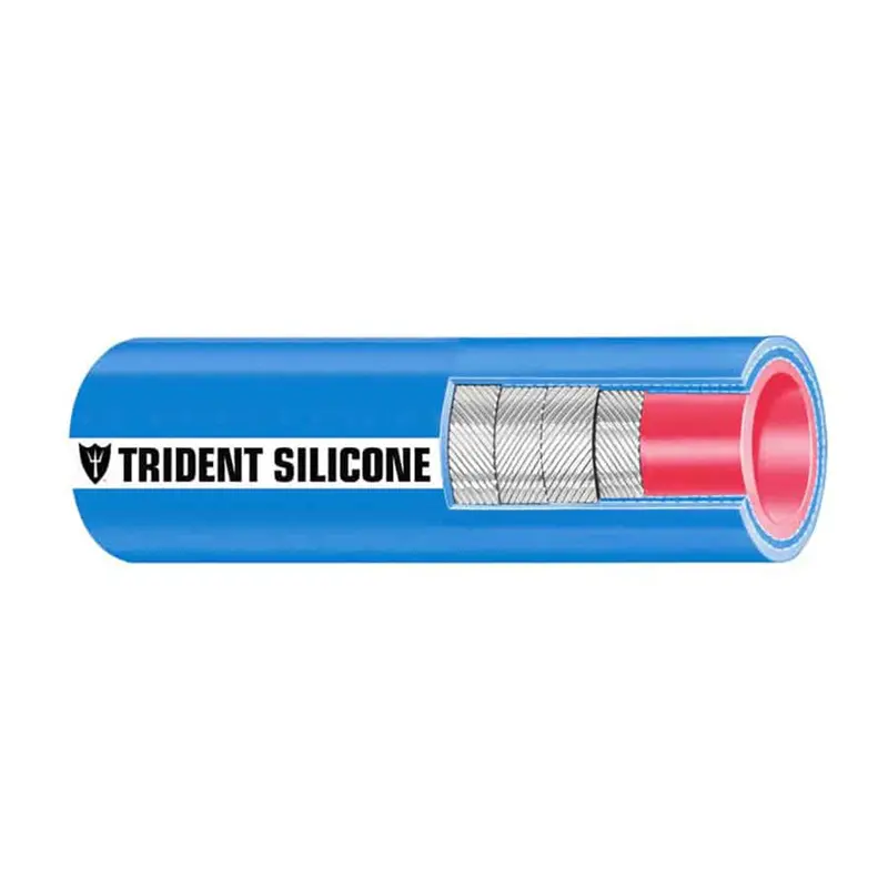 Trident Marine 8" Id X 6' Long Silicone Marine Wet Exhaust  Water Hose - Blue [202V8001] 1