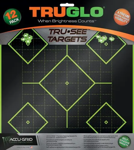 Truglo Tru-See Reactive Target - 5 Daimond 12-Pack 1