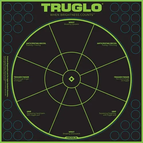 Truglo Tru-See Reactive Target - Handgun Diagnostic 12"X12" 6Pk 1