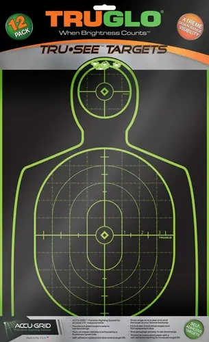 Truglo Tru-See Reactive Target - Handgunner 12" X 18" 12-Pack 1