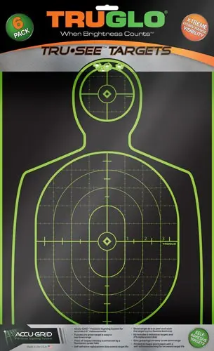Truglo Tru-See Reactive Target - Handgunner 12" X 18" 6-Pack 1