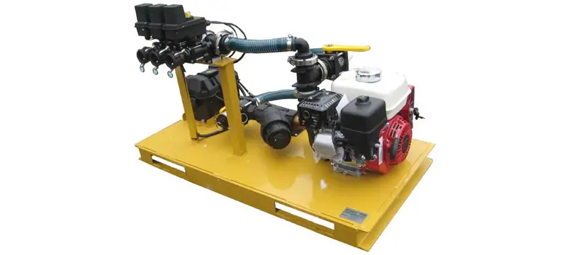 Turbo Turf Brine Sprayer Conversion System (Power Pack) | 1-Lane & 3-Lane Boom | Skid Size 20.5" × 46" | Honda 5.5 Hp 1