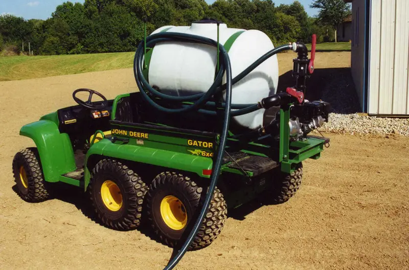 Turbo Turf Hydroseeder | Model Hs-100 | Capacity 100 Gallons | Engine Horsepower 4 Hp | Skid 1