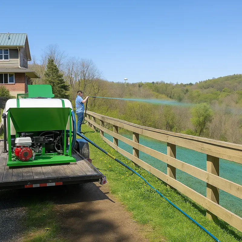 Turbo Turf Hydroseeders | Hm-400 Series | Width 58" | Capacity 400 Gallon | Engine Horsepower 13 Hp | For Landscapers, Golf Courses & Erosion Control 1