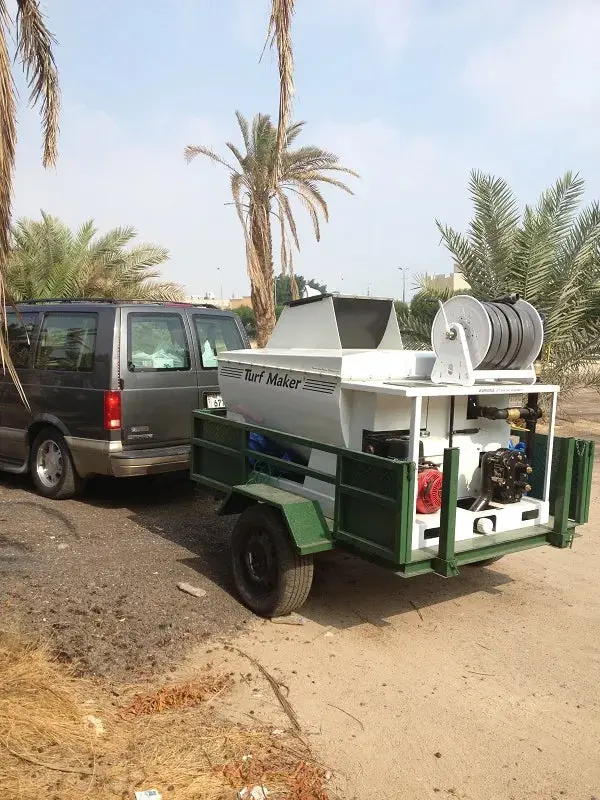 Turfmaker Hydroseeder | Model 325 (Mechanical) | Total Capacity 325 Gallons | Skid Frame Width 47" | Single Axle Trailer Option 3