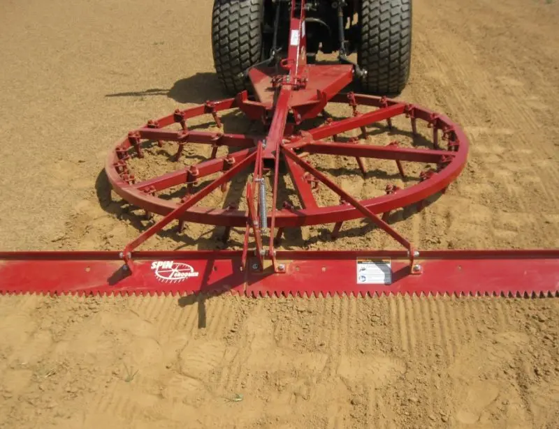 Turftime All-Purpose Spin Groomers | Rake Size 5', 6' & 7' | Adjustable Depth 1"-4" | For Tractors 1