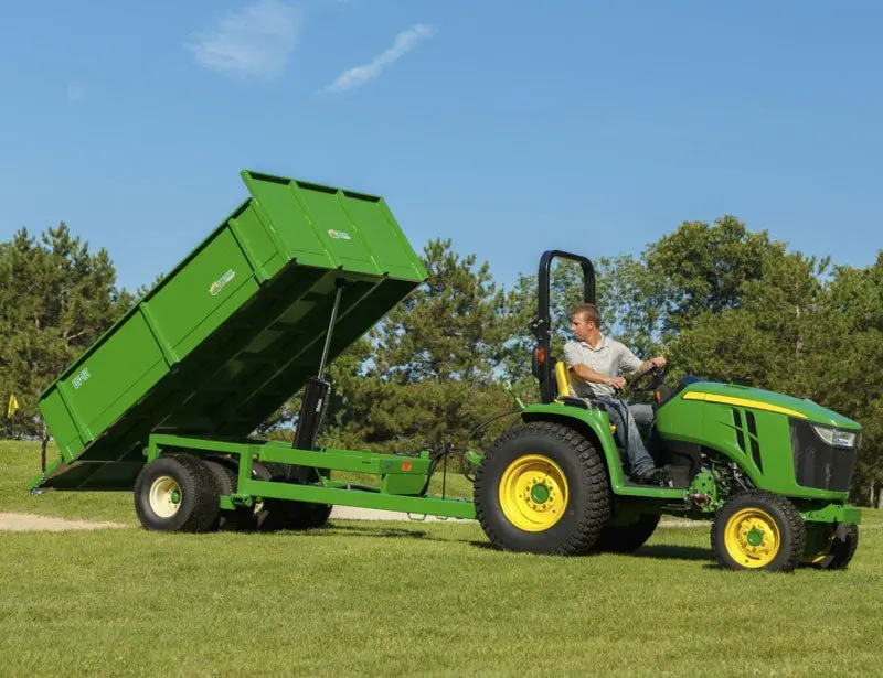 Turftime Heavy-Duty Dump Trailer | Model Dt-12 | Overall Width 80" | Trailer Capacity 6 Tons | Horsepower 40-50 Hp | For Tractors 1