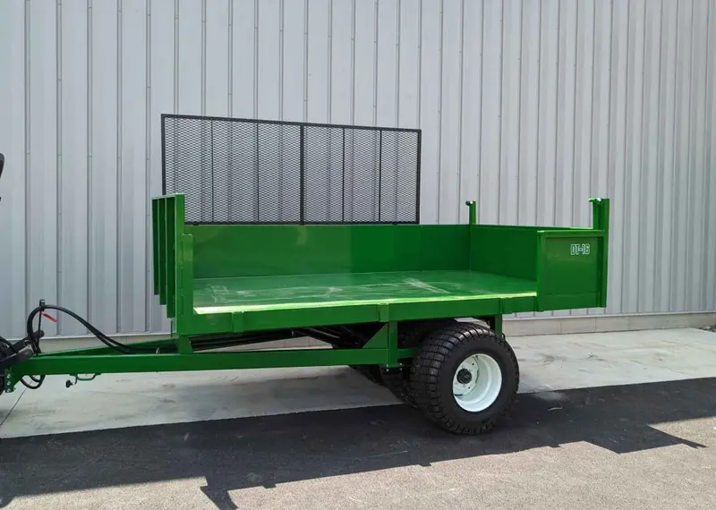 Turftime Heavy-Duty Dump Trailer | Model Dt-16 | Overall Width 86" | Trailer Capacity 8 Tons | Horsepower 50-75 Hp | For Tractors 1