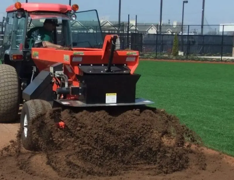 Turftime Topdresser | Model Tt-2410-Tt-2430 | With 36"-48" (Top) & 25" (Bottom) | Hopper Capacity 1-3.5 Yds | Horsepower 30-50 Hp | For Tractors 11