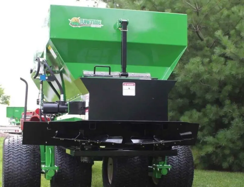 Turftime Topdresser | Model Tt-2410-Tt-2430 | With 36"-48" (Top) & 25" (Bottom) | Hopper Capacity 1-3.5 Yds | Horsepower 30-50 Hp | For Tractors 9