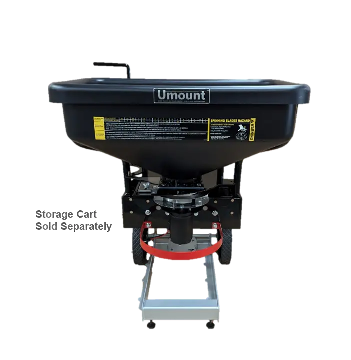 Umount Broadcaster Dry Spreader | Capacity 26" Cubic Inches | Stainless Steel Blade | For Lawn Mowers 1