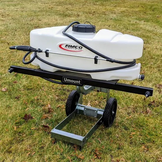 Umount Impulse Liquid Sprayer | Capacity 15 Gallon | Adjustable Pressure Manifold 0-60 Psi | For Tractors & Lawn Mowers 1