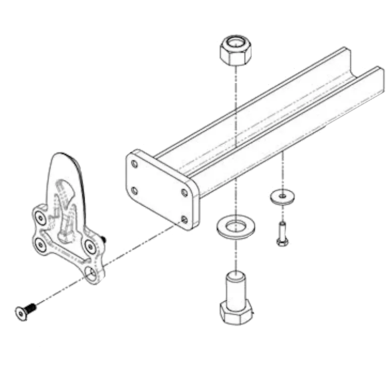 Umount Utility Vehicles & Golf Cart Mounts | Proprietary Tool-Less Mounting System | Universal Compatibility | For Club Car, John Deere & Toro Vehicles 4