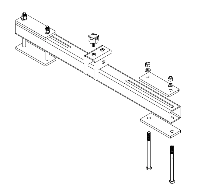 Umount Z-Turn & Stand-On Mower Mount 36″ | 3/8″ Thick Steel Plates | Caster Arms 2