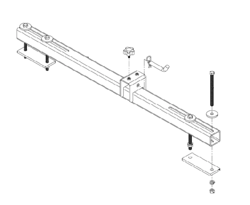 Umount Z-Turn & Stand-On Mower Mount 48″ | Caster Arms | 3/8″ Thick Steel Plates 1