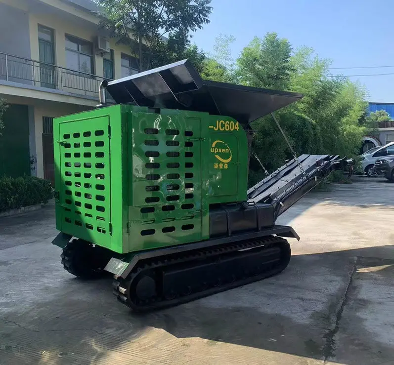 Upsen Portable Track Mobile Jaw Crusher | Model U-Jc604 | Hopper Size 1650 × 1300 Mm | Yanmar Engine 55 Hp 1