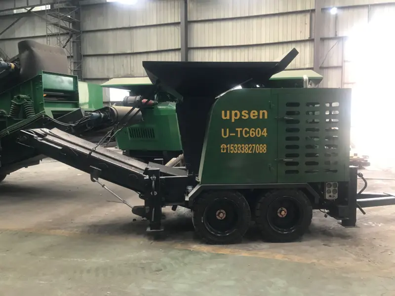 Upsen Tire Mobile Jaw Crusher | Model  U-Tc604 | Crushing Capacity 30-50 Tons Per Hour | Diesel Engine 28 Kw 1