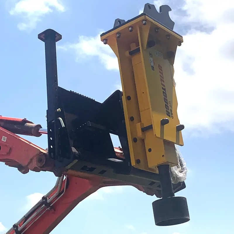 Utilitough Combo Dual Mount Hydraulic Post Driver | Model  Utpd225 -  Utpd1800 | Weight Range 0.8-12.5 Ton | Oil Flow Range 5-30 Gpm | For Skid Steer 1