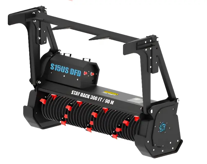 Utilitough Femac Skid Steer Mulchers | S15us Dfd Series | Working Width 53", 63"  & 73" | 15–40 Gpm | For Skid Steers 1