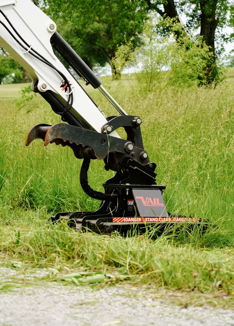 Vail Products Mini Brush Cutters | Models Mx 42" And 48" Ex 60" And 70" | Cutting Width 42", 48" | Twin-Edge, Reversible Blades | For Mini Excavator 1
