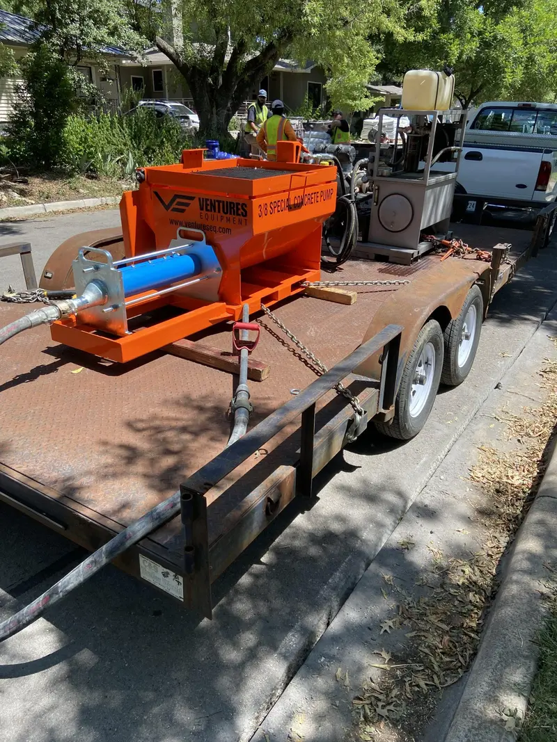 Venture 3/8 Special Skid Steer Mounted Grout Pump (Ssu) With Cavity Pump | Hopper Fill Height 30" | For Skid Steer 1