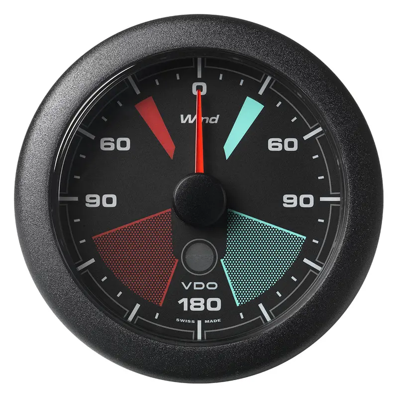Veratron 3-3/8" (85Mm) Oceanlink Apparent/True Wind Angle Gauge - Black Dial  Bezel [A2c1957400001] 1