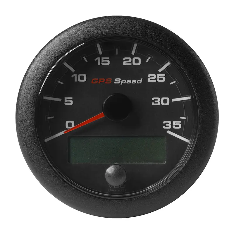 Veratron 3-3/8" (85Mm) Oceanlink Gps Speedometer - Black Dial  Bezel (0-35 K/Mph/Kmh) [A2c1351980001] 1